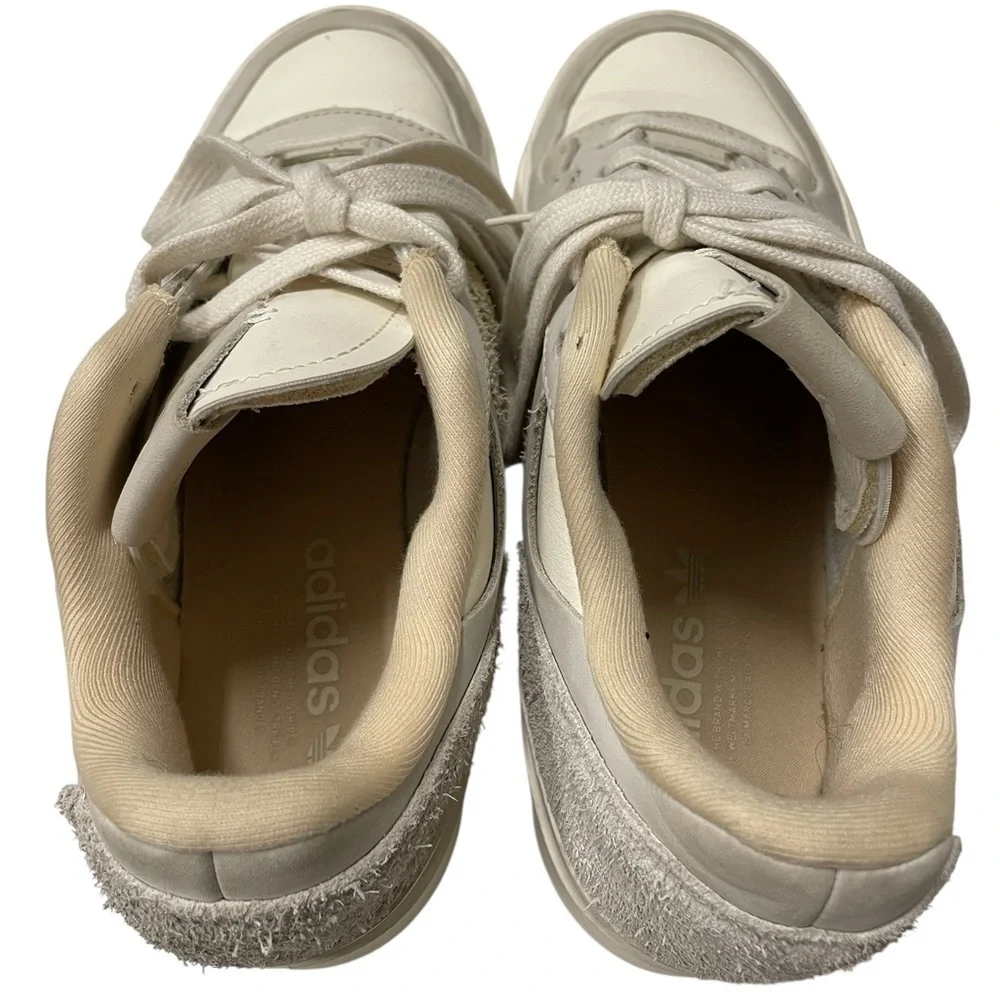 ADIDAS Forum Bonega Core White Sand Strata Sneakers Size